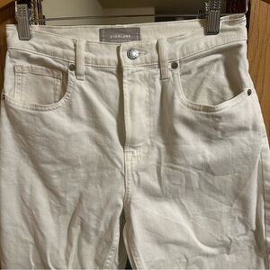 Everlane The High Rise Straight Jean in bone Size 27 Regular
